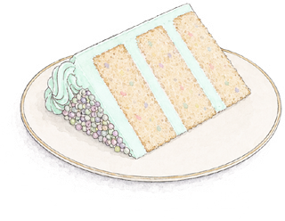 Pixie Fetti Birthday Cake