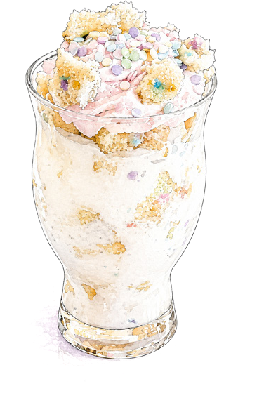 Pixie Fetti Cake Bake Cake Shake